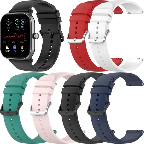 AKUMAKA Series 1 - Correas de silicona suave compatibles con correas de reloj para mujeres y hombres, correas de liberación rápida, correas de