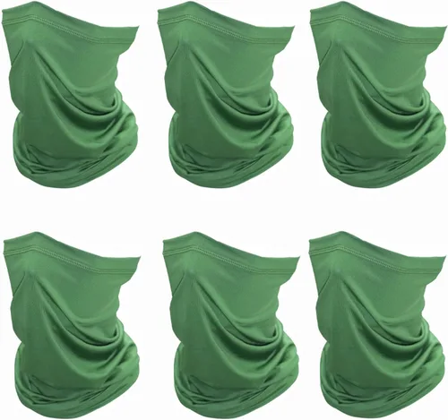Miniatura 11 de SHEVERCH Paquete de 6 polainas para el cuello, máscara facial, protección solar, máscara facial refrescante, resistente al viento, a prueba