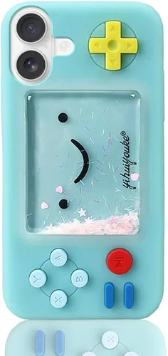 Miniatura 10 de UnnFiko - Funda Squishy 3D estilo dibujos animados compatible con iPhone 6 / iPhone 6s, diseño de estrellas líquidas creativas, divertida, blanda