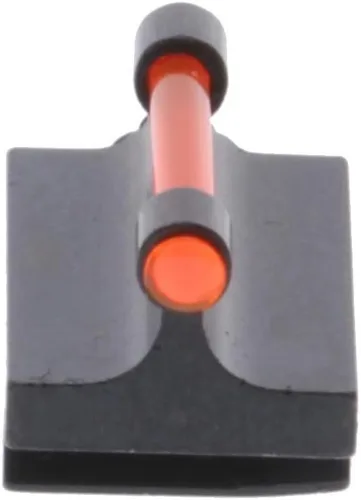 Miniatura 5 de Mira de pistola de acero de 3/8 pulgadas de riel frontal de sustitución de fibra óptica, rampa de mira de altura opcional, roja/verde Rojo