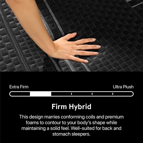 Miniatura 4 de Beautyrest Black Series One Firm - Colchón híbrido individual XL de 12.5 pulgadas, tecnología de enfriamiento, comodidad de contorno, soporte