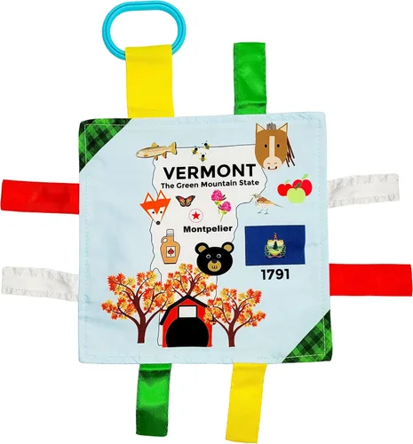 Miniatura 8 de Baby Jack & Co - Cochecito de juguete para bebés de 8 x 8 pulgadas, juguete para bebés, juguetes arrugados para desarrollar cinco sentidos, aprende