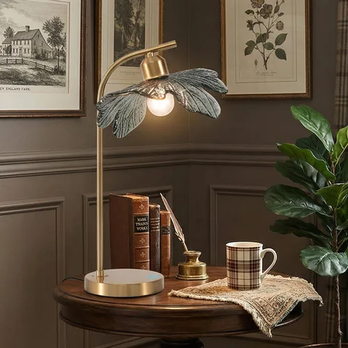 Miniatura 11 de Lámparas de mesa de cristal de mediados de siglo, moderna lámpara de mesa dorada, lámpara de escritorio, lámpara de mesa alta, lámpara de mesita