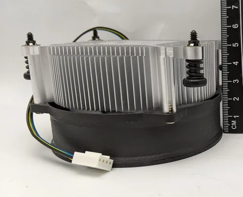 Miniatura 4 de HIGH POWER BlueAM4 - Enfriador de aire para CPU con luz LED azul con disipador de calor de aluminio y ventilador de refrigeración PWM de 3.740 in