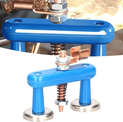 Miniatura 2 de Soporte de soldadura magnética Cabeza de imán de soldadura Accesorios de soldadura de cola de cobre Soldadura de abrazadera de tierra magnética