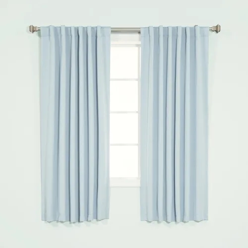 Miniatura 34 de Best Home Fashion cortina opaca con aislamiento térmico sólido para grifo, 215 centímetros de largo. Gris Oscuro