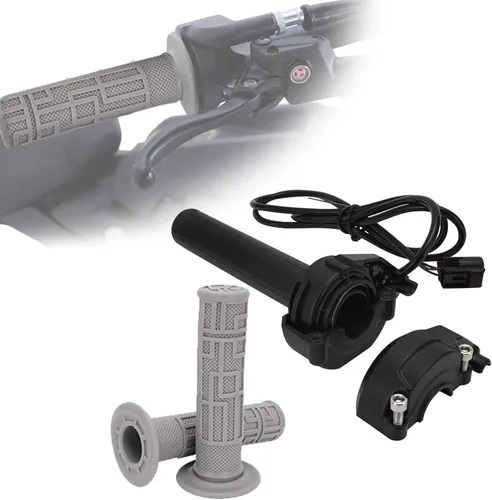 JFG RACING Sur Ron - Acelerador eléctrico Sur Ron Twist con empuñaduras de manillar de goma para Sur Ron S/X Electric Dirt Bike - Gris