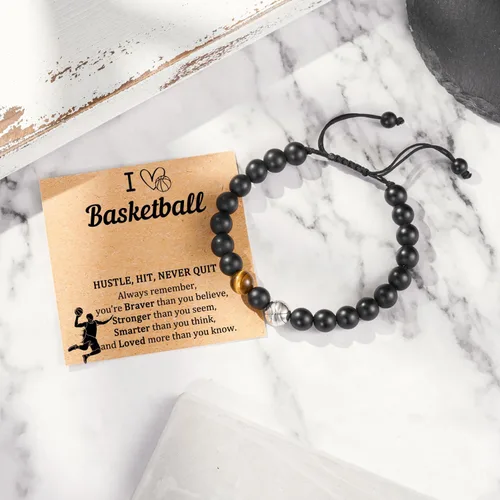 Miniatura 4 de Pulsera de béisbol, fútbol, baloncesto, hockey, golf, fútbol, regalos para niños y hombres
