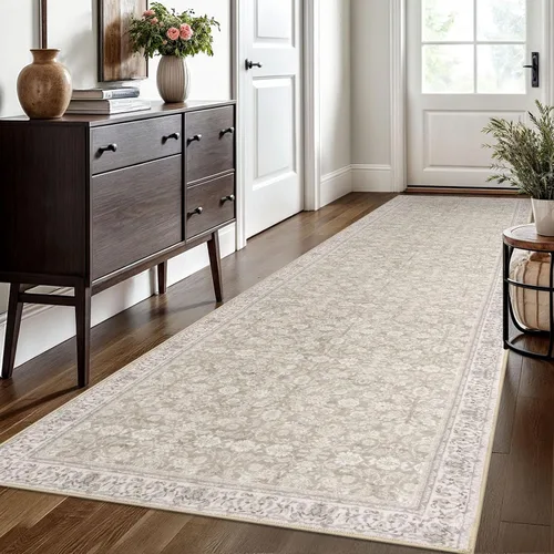 Miniatura 119 de SIILOOM Alfombra antideslizante de pasillo moderna de 2 x 5, súper suave, para pasillos, decoración para cocina, alfombras para pasillos sin 2-Verde