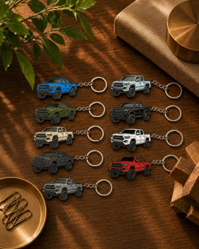 Miniatura 6 de Llavero Tacoma – Accesorios Tacoma 2016-2022 mods 2023 2024 Cool Key Chain Fob Cover 3ª generación Toy Truck