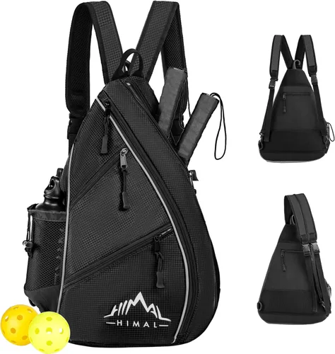 Miniatura 2 de Himal - Bolsa de pickleball ajustable, tenis, bolsa de raqueta, mochila de pickleball con soporte para botella de agua para hombres