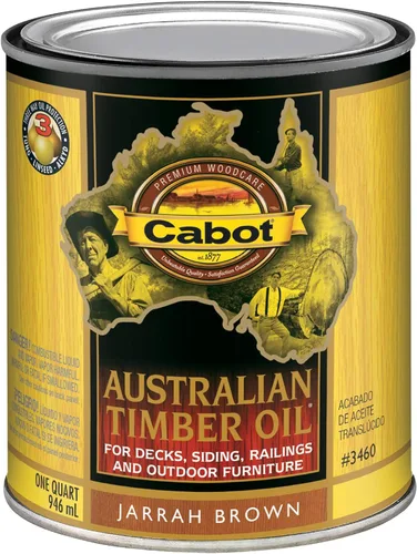 Miniatura 22 de Cabot Aceite de madera australiana para manchas y protector de madera, teca miel, 1 cuarto de galón