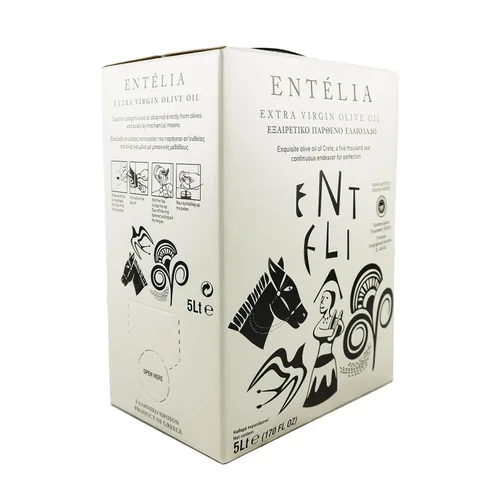 Miniatura 3 de Entelia Aceite de oliva virgen extra 16.9 fl oz (16.9 fl oz) Aceite de oliva griego monovarietal Koroneiki DOP Kolymvari Creta AOVE premium