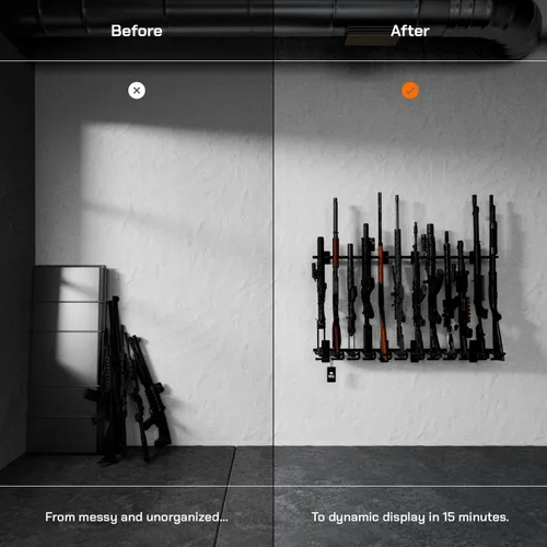 Miniatura 2 de Hold Up Displays - Estante para armas y rifles con capacidad para 6 armas de fuego Winchester Remington Ruger y más - Acero resistente - Fabricado 2