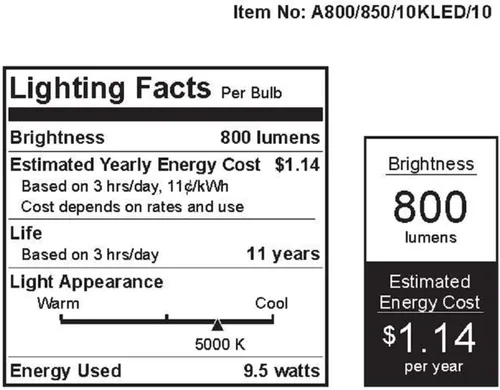 Miniatura 3 de BOMBILLA LED A19 DÍA 10W