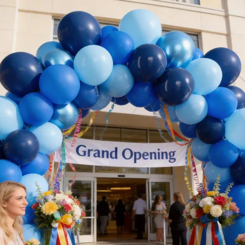 Miniatura 4 de 68 globos azules metálicos, kit de globos azul cromado de 12 pulgadas, globos de látex azul marino perla claro macarrón para decoración