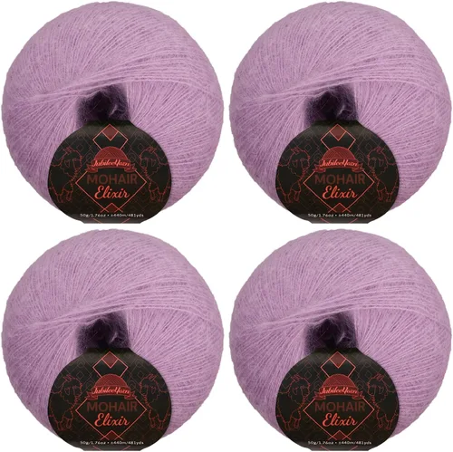 Miniatura 91 de JubileeYarn Mohair Elixir Yarn - 50g/Skein Baby Wool Blend - Cosmopolitan - 1 Skein