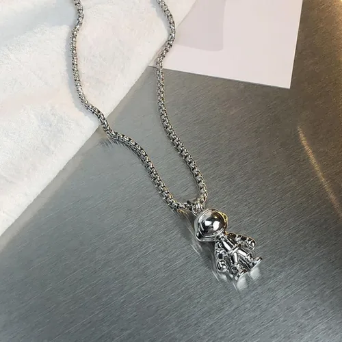 Miniatura 3 de Collares de astronauta, collares de regalo para el día de San Valentín, collares magnéticos para parejas, astronautas, parejas, atrayendo cada 2