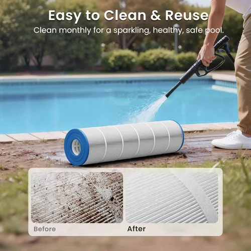 Miniatura 7 de Future Way Cartuchos de filtro de piscina CV340 de repuesto para Jandy CL340, CV340, reemplazo Pleatco PJAN85, Jandy R0554500, Unicel C-7459, Filbur