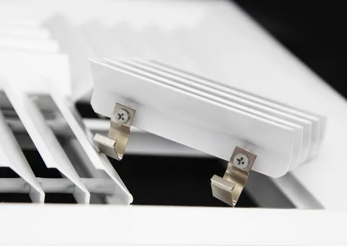 Miniatura 8 de HVAC Premium Rejilla de aire HVAC de techo ajustable de aluminio extruido de 18 '' de ancho x 18 '' de alto – intercambiable: 1 vía