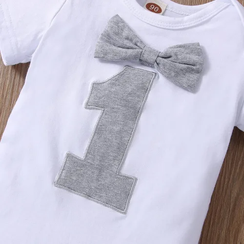 Miniatura 6 de vivifayee Conjunto de pantalones y tirantes para bebé niño de un primer cumpleaños