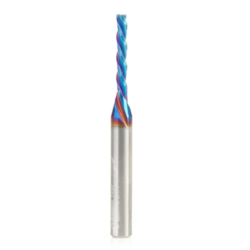 Miniatura 11 de Amana Tool 46051-K SC Spektra Extreme Tool Life Coated Spiral Plunge 1/8 de diámetro x 1/2 CH x 1/4 SHK 2 pulgadas de largo