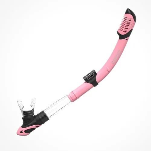 Miniatura 10 de COPOZZ Snorkel seco, esnórquel de buceo para esnórquel, equipo de esnórquel con válvula seca superior y boquilla de silicona de grado alimenticio