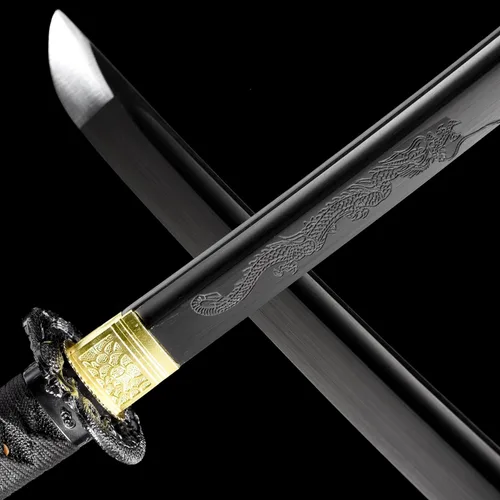 Miniatura 2 de Samurai Katana Espada hecha a mano de acero de alto carbono 1095 Japonesa Real Katana Espada de Espiga Completa Afilada