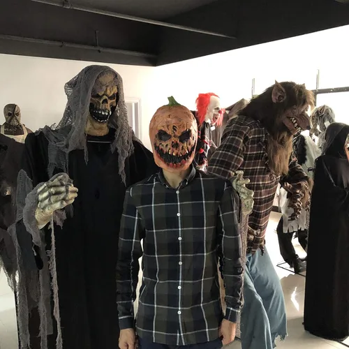 Miniatura 5 de Bbrand Máscaras de látex con cabeza de calabaza para decoración
