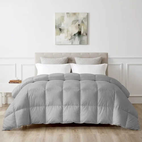 Miniatura 13 de Puredown® Edredón de plumas de ganso y fibra de plumón, inserto de edredón ligero de calidez media, ropa de cama de hotel de lujo colección Cloud