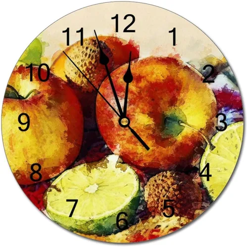 Miniatura 46 de Reloj de pared silencioso sin tictac de PVC, montañas del Tirol del Sur, Italia, senderismo, C, funciona con pilas, 10 pulgadas (9.8 in), reloj