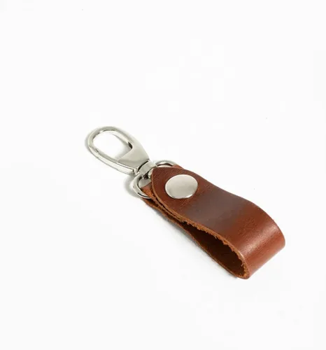 Miniatura 3 de Havzoria - Llavero de cuero de grano completo para hombre, hecho a mano, llavero de valet de lujo, desmontaje rápido, organizador de llaveros