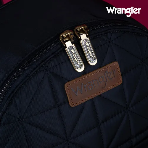 Miniatura 4 de Montana West Mochila Wrangler para mujer, mochila acolchada para uso casual, Negro (Black Backpack), Classic