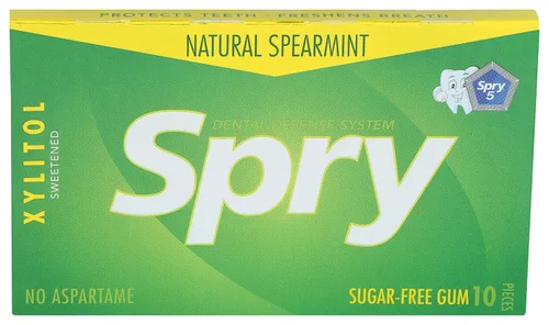 Miniatura 23 de Spry On The Go Fresh Chicle Natural de Xilitol Sistema de Defensa Dental - Sin Aspartamo, Sin Azúcar, Sin OMG (Menta, 55 Unidades - Paquete de 1)