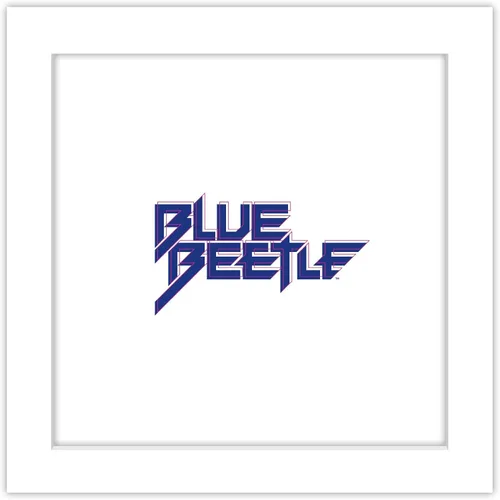 Miniatura 10 de Trends International Gallery Pops DC Comics Blue Beetle - Póster de pared con logotipo de texto, 12 x 12 pulgadas, versión de marco negro