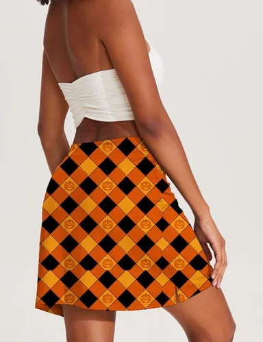 Miniatura 4 de Ekouaer Falda pantalón deportiva para mujer, faldas de golf ligeras, pantalones cortos interiores, con bolsillo, tenis, entrenamiento, deportes