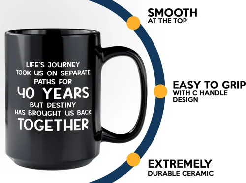 Miniatura 5 de Wish You Lived Next Door - Taza de café de 15 onzas, color negro, para 40 años, regalos para ancianos y ancianos, regalo de amistad para niños
