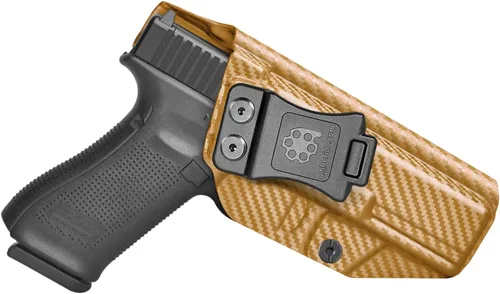 Miniatura 17 de Amberide IWB Kydex Holster for Glock 17/22 / 31/34 Gen 1-5, Concealed Carry, MOS and Non-MOS Options Available, Adjustable Cant, Posi-Click Fibra