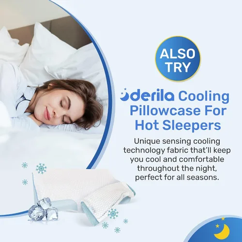 Miniatura 7 de Derila Funda de almohada Diseñada para mantener tu almohada de espuma viscoelástica cubierta y protegida con esta funda de almohada blanca nítida