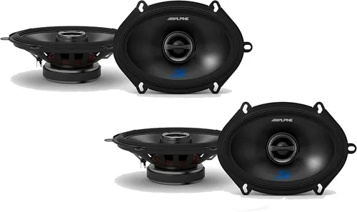 Miniatura 2 de Alpine S-S57 5x7 (6x8) Altavoz Dos Pares de Altavoces Coaxiales de 2 Vías