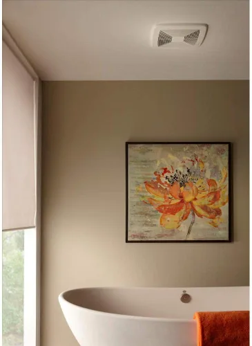 Miniatura 2 de Broan-NuTone Ventilador de baño certificado ENERGY STAR XB110, blanco, redondo de 6 pulgadas