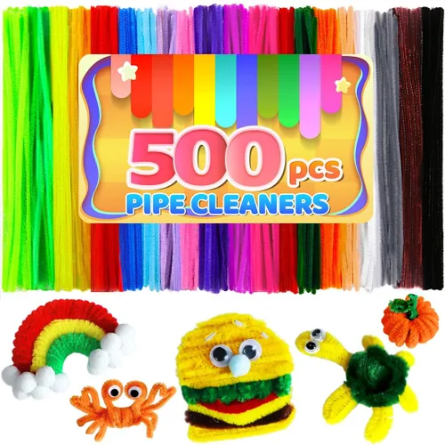 Miniatura 31 de Iooleem 200 piezas de limpiadores de tubería marrones, tallos de chenilla, limpiadores de tubería para manualidades, manualidades con limpiadores