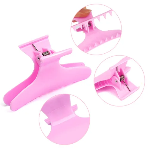 Miniatura 7 de ANBALA Pinzas para el cabello de mariposa, pinzas para el cabello para mujer, pinzas grandes para cabello fino de grosor medio, paquete de 24