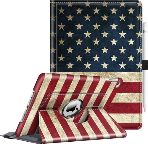 Miniatura 13 de Fintie - Funda giratoria para iPad 6ª / 5ª generación (2018/2017), iPad Air 2 / Air 1 (24.6 cm), funda con soporte giratorio de 360 grados, función