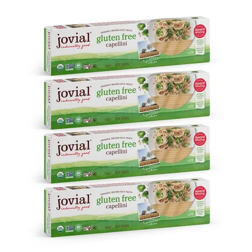 Miniatura 7 de Pasta Capellini de grano entero de arroz integral Jovial - Pasta Capellini, pasta de capellini, pasta de grano entero, pasta orgánica, sin gluten