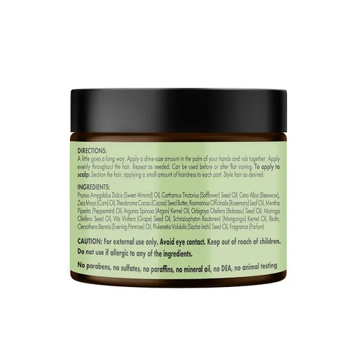 Miniatura 7 de Mielle Organics - Pomada para cabello de romero y menta para mujeres y hombres - Hidratante natural acondicionador para nutrir el cuero cabelludo