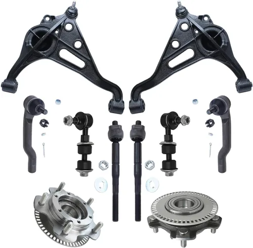 Miniatura 275 de Detroit Axle - Kit de nudillos de dirección delantera izquierda para Ford Edge Lincoln MKX 07-10, cojinete de rueda del lado del conductor, nudillo