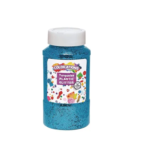 Miniatura 16 de Colorations Purpurina de plástico extra segura plateada de 1 libra para artes y manualidades plateado