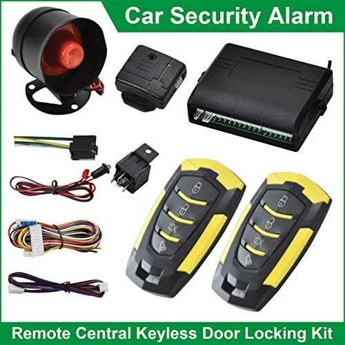 Miniatura 7 de MASO Kit de bloqueo centralizado remoto para automóvil, sistema de entrada sin llave de 4 puertas + sistema de alarma antirrobo inmovilizador