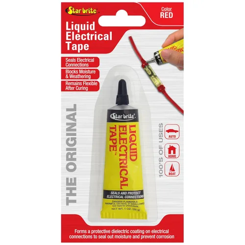 Miniatura 9 de STAR BRITE Cinta aislante líquida con tapa aplicadora de cepillo - Adhesión superior y protección flexible para cables deshilachados, terminales